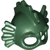 Lego Mask, Swamp Creature with Eye Holes, Fins and Spikes / Dark Green