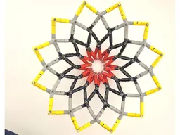Hoberman linkages flower