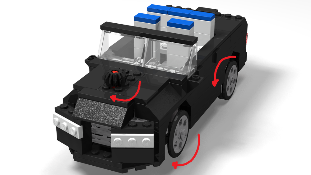 Lego Roofless Sedan with suspension