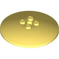 Dish 6 x 6 Inverted (Radar) with Solid Studs / Bright Light Yellow