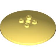 Lego Dish 6 x 6 Inverted (Radar) with Solid Studs / Bright Light Yellow