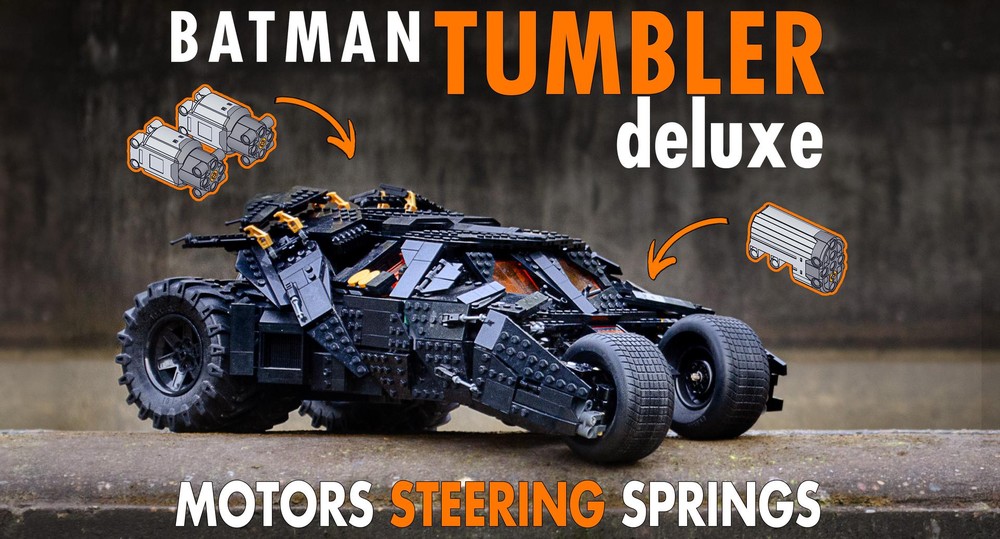 Lego RC ★ Βatman Tumbler LEGO 76240 UCS ★ Motorized and remote controlled with power functions ★ Batmobile from the dark knight