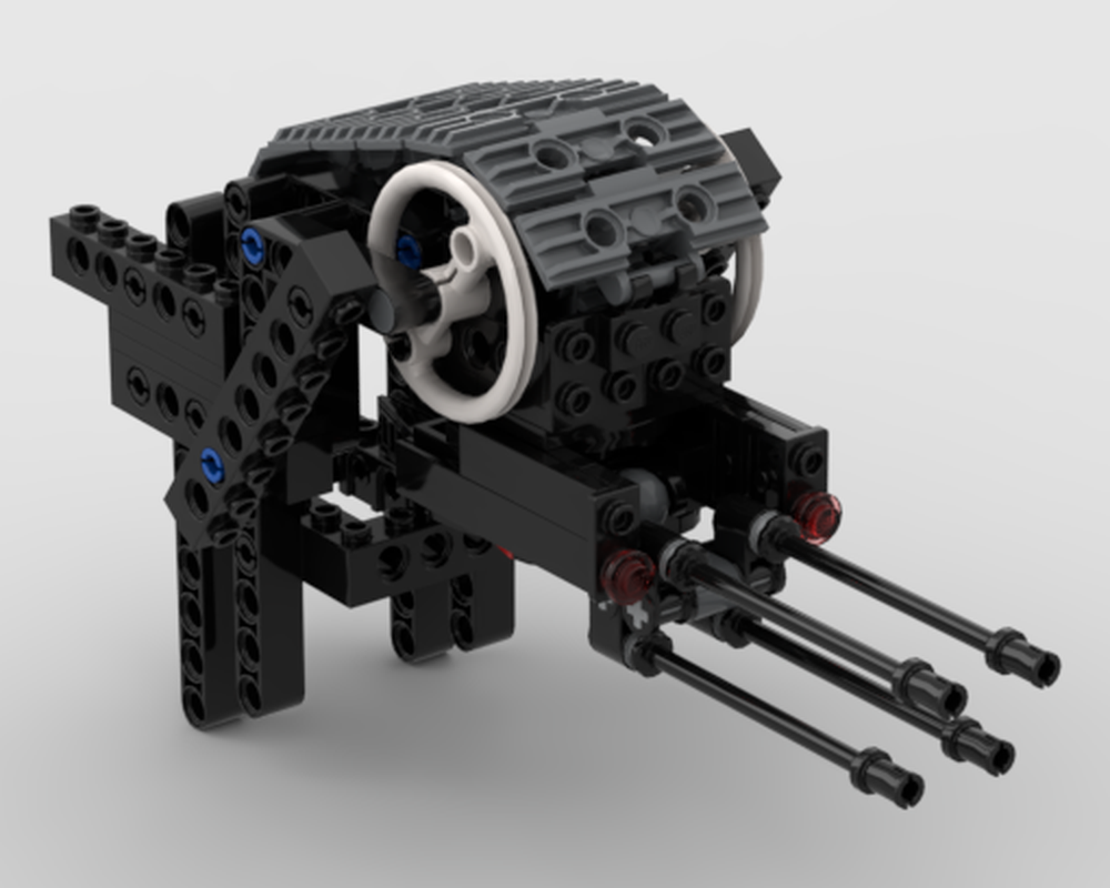 Lego moveable turret gun