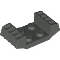 Plate Special 2 x 2 with Grills / Dark Gray