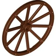 Wheel Wagon Giant (56mm D., 7 studs Dia.) / Reddish Brown