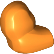 Lego Bigfig Arm, Right [Plain] / Orange