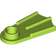 Lego Minifig Footwear Flipper [Thick] / Lime