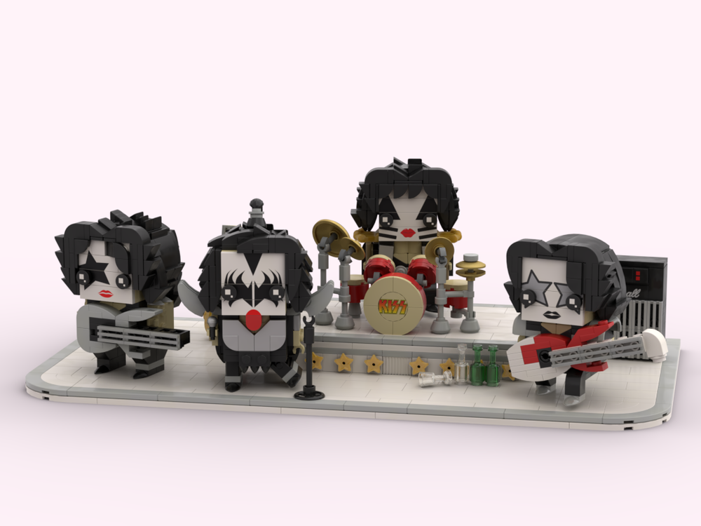Lego Kiss - All Band Members + Stage and images for custom prints