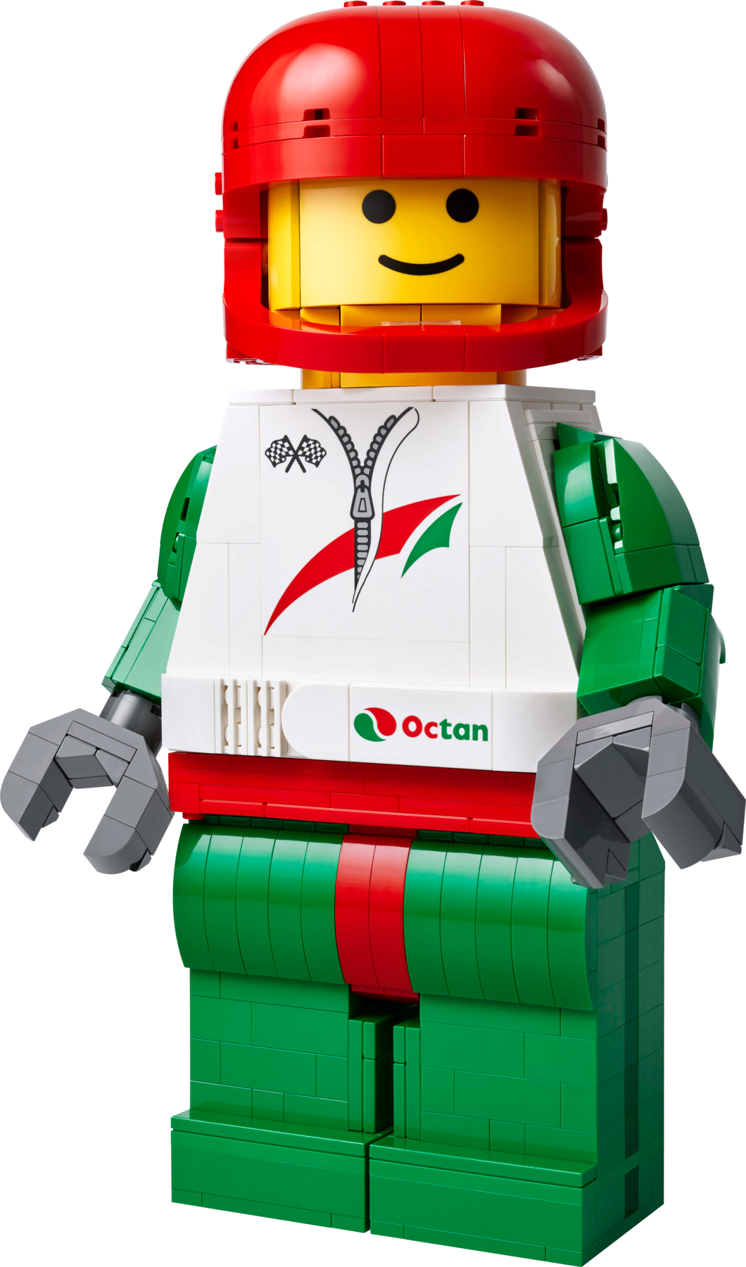 Lego Up-Scaled Racing Driver Minifigure