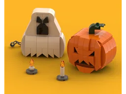 Halloween decor: Pumpkin & Ghost