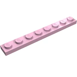 Plate 1 x 8 / Bright Pink