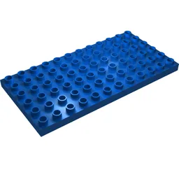 Duplo Plate 6 x 12 / Blue