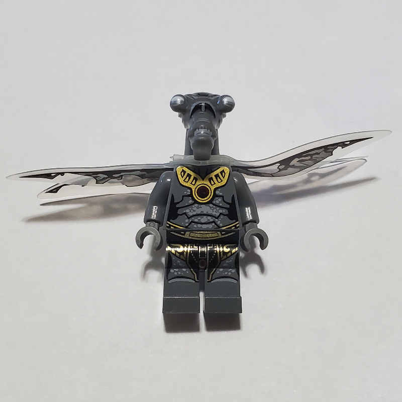 Lego Geonosian Zombie, Dark Bluish Gray, Wings