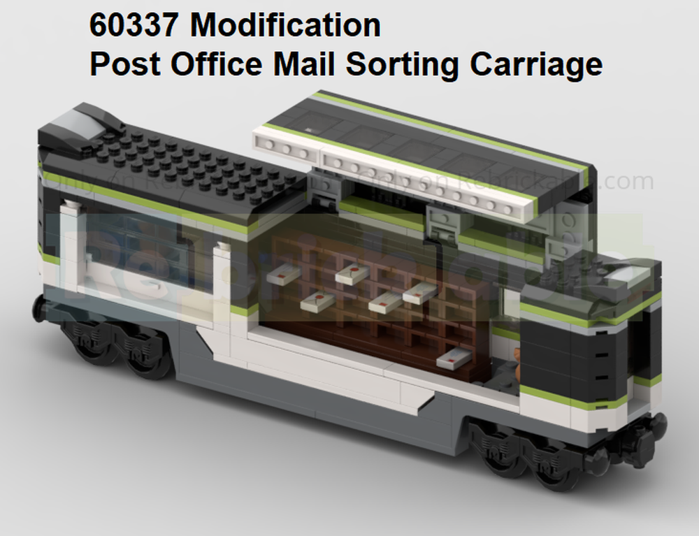 Lego 60337 Post Office Mail Sorting Coach Modification
