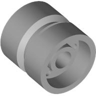 Lego Wheel 11 x 11 with Pin Hole, Stud / Light Bluish Gray