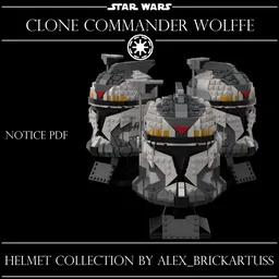 Helmet Clone commander Wolffe Phase 1