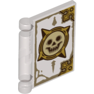 Lego Book Cover with Smiling Skull Print / Trans-Brown
