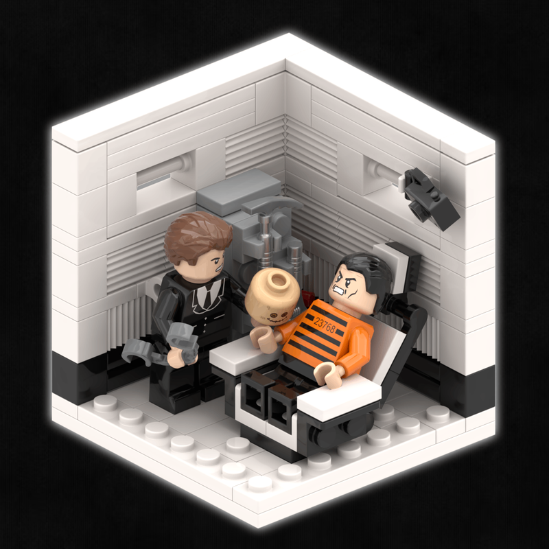 Lego The Scarecrow Interrogation Room - Bat-man Begins