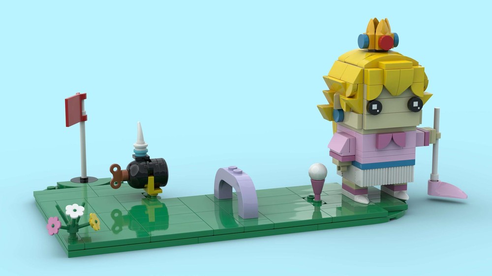 Lego Princess Peach (Mario golf editon)