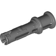 Lego Technic Pin Long with Friction Ridges Lengthwise and Stop Bush [3 Lateral Holes, Big Pin Hole] / Dark Bluish Gray