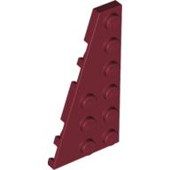 Lego Wedge Plate 6 x 3 Left / Dark Red