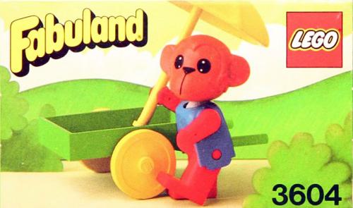 Lego Marc Monkey and Wheelbarrow
