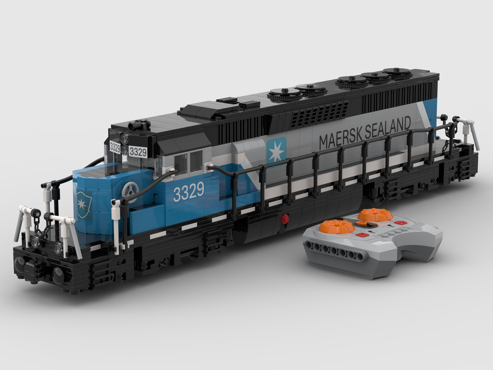 Lego MAERSK SD40-2 diesel locomotive motorized