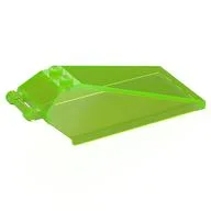 Windscreen 8 x 4 x 2 with Handle and 2 Studs [Solid Studs] [Plain] / Trans-Bright Green
