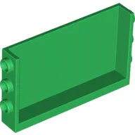 Panel 1 x 6 x 3 with Studs on Sides / Green