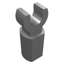 Bar Holder with Clip / Flat Silver