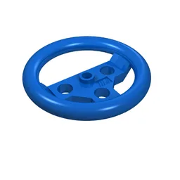 Technic Steering Wheel Large / Blue