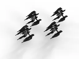 Mini Size Twin ion engine starfighter "Defender"
