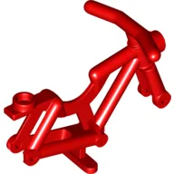 Bicycle Frame, Reinforced Headlight [Hollow Stud] / Red