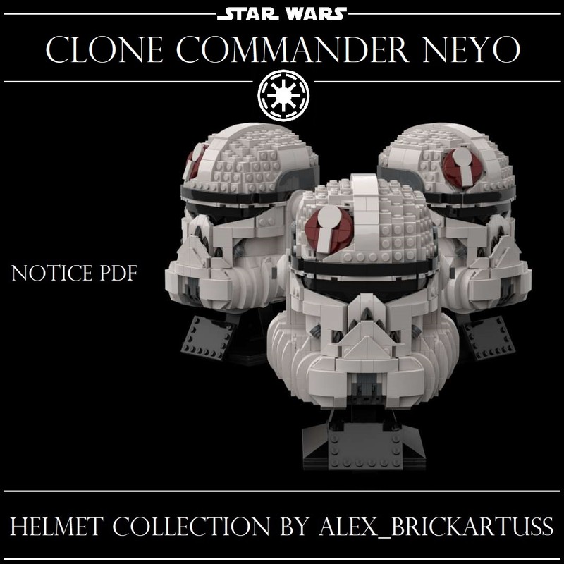 Lego helmet Clone Commander Neyo