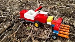 Massey Ferguson MF 510 Combine with Corn head