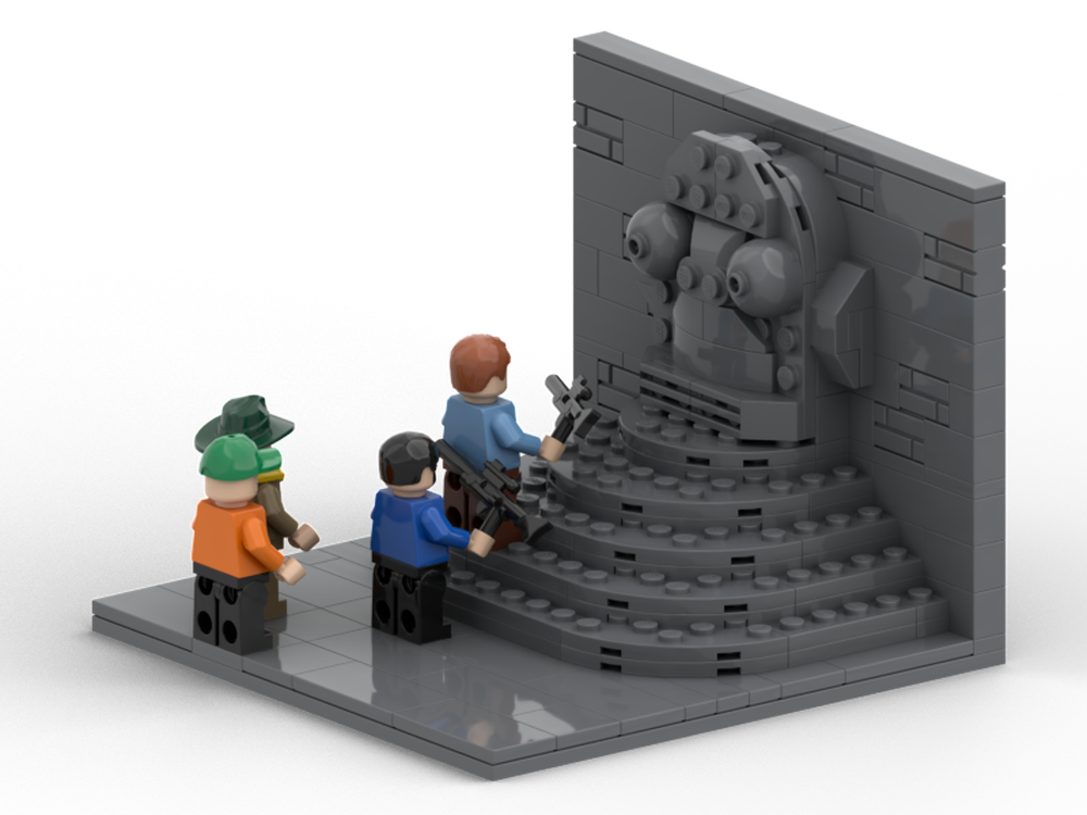 Lego the adventures of Tintin - mini scene 16x16 - flight 714