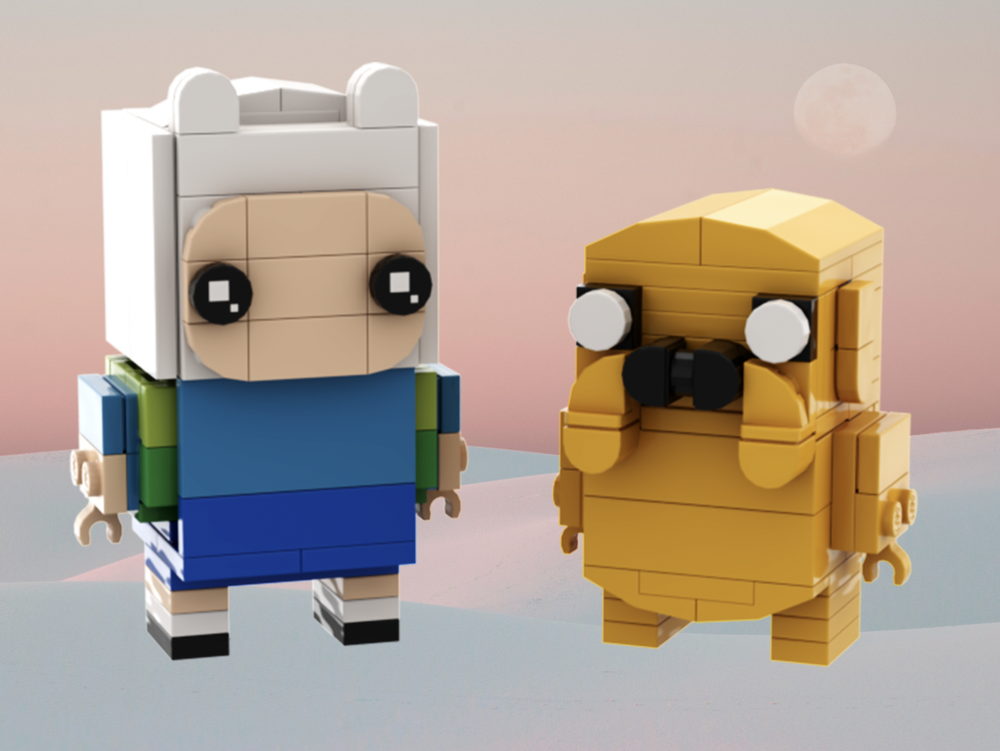 Lego Finn and Jake Brickheadz