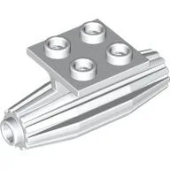 Engine, Strakes, 2 x 2 Thin Top Plate / White