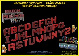 Alphabet Font - Using Plates (FREE)