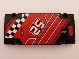 Technic, Panel Plate 5 x 11 x 1 with '52', 'HEAVY CARGO' and 'SMOOTH OIL' Pattern Model Right Side (Sticker) - Sets 8041 / 42041