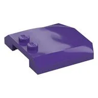 Brick Wedged, Curved Triple 4 x 4 x 2/3, 2 Studs / Dark Purple