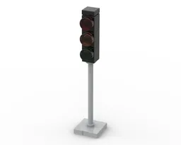 Traffic Light - Minifig Scaled