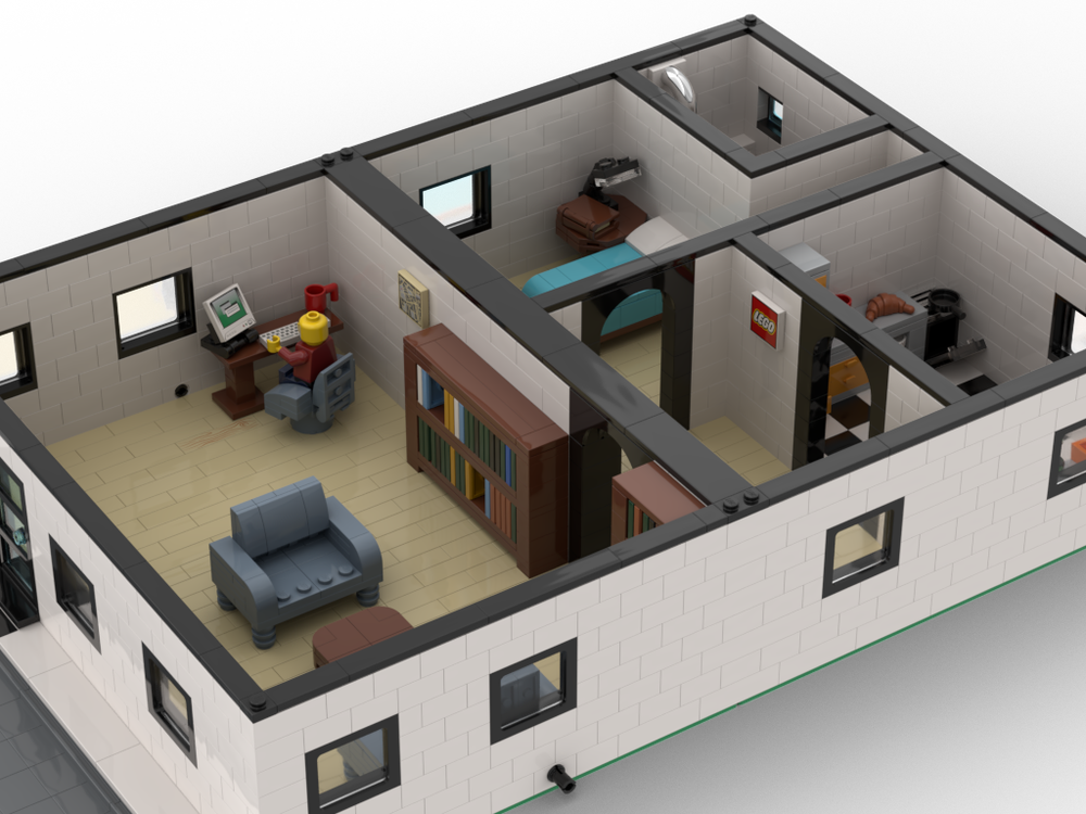 Lego Minifig scale full size apartment!