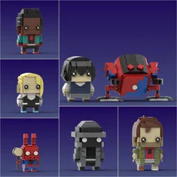 Into the Spider-Verse Brickheadz Collection