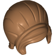 Lego Hair Beehive Style with Sideways Fringe / Medium Nougat