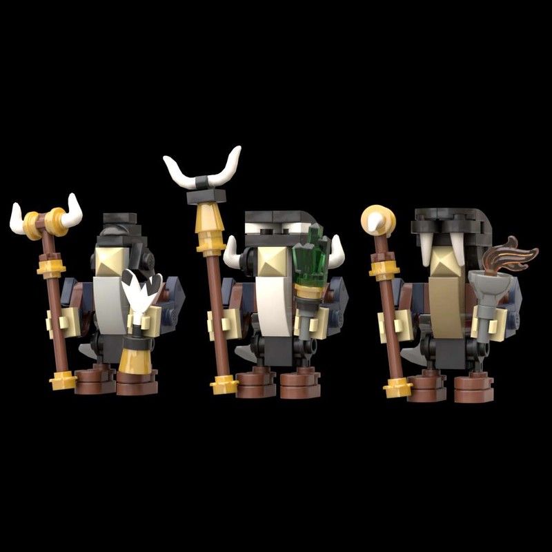 Lego Medieval dwarf shaman