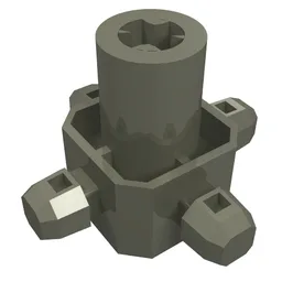 Znap Connector 3 x 3 - 4 way A (Axial) / Dark Gray