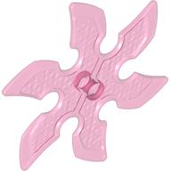Lego Large Figure Weapon 6 Blade Ninja Star / Shuriken / Trans-Dark Pink