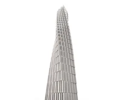 Cayan Tower (Infinity Tower) Dubai 1:800 Scale