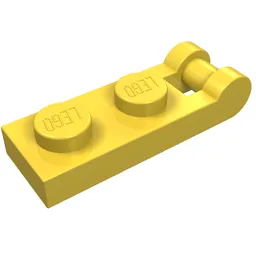 Plate Special 1 x 2 with Handle on End [Closed Ends] / Yellow